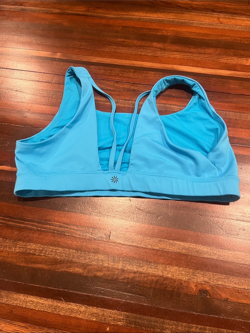 Athleta Blue Strappy Sports Bra 1X